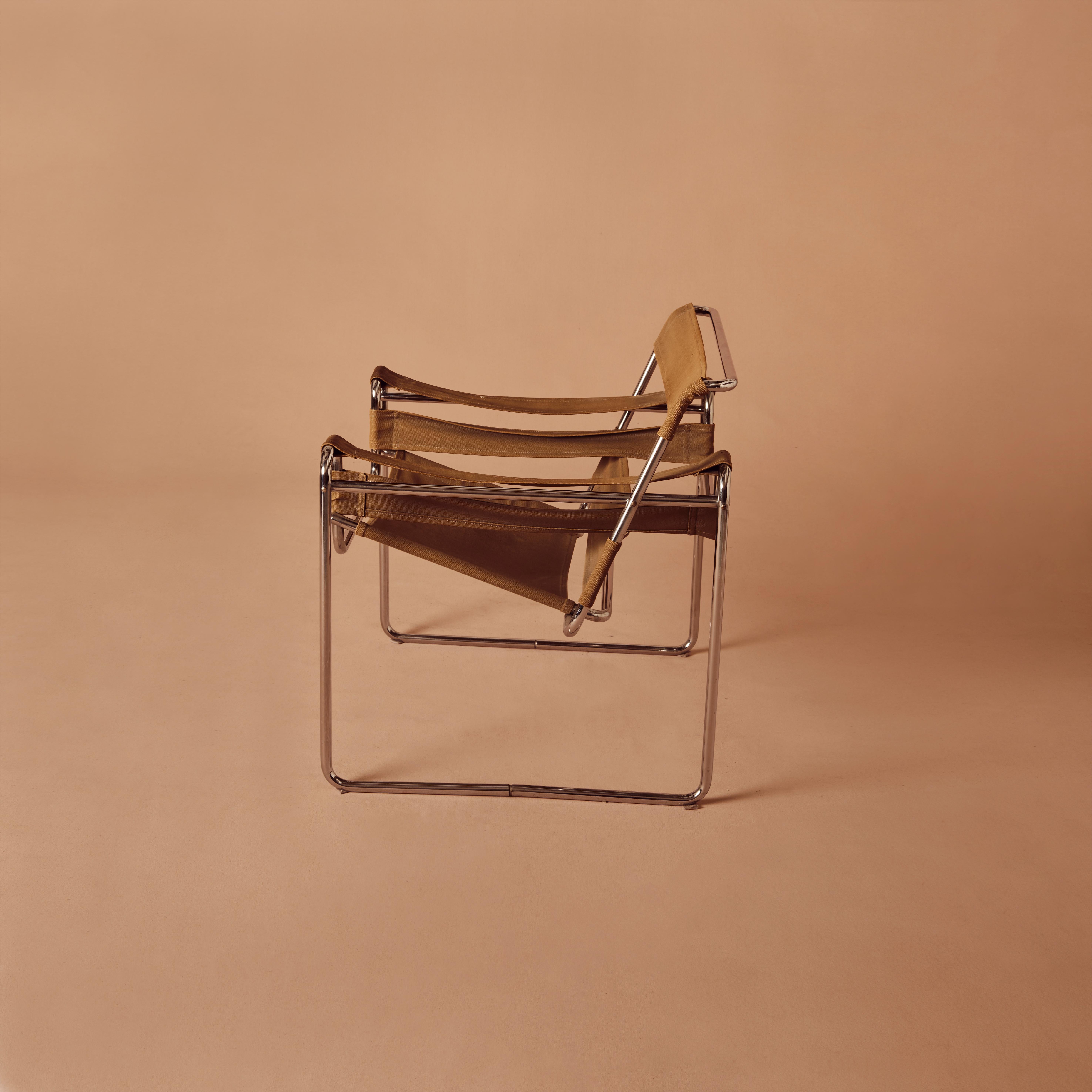 Organico moderno Sedia Wassily in tela di Oliver di Marcel Breuer, firmata in vendita