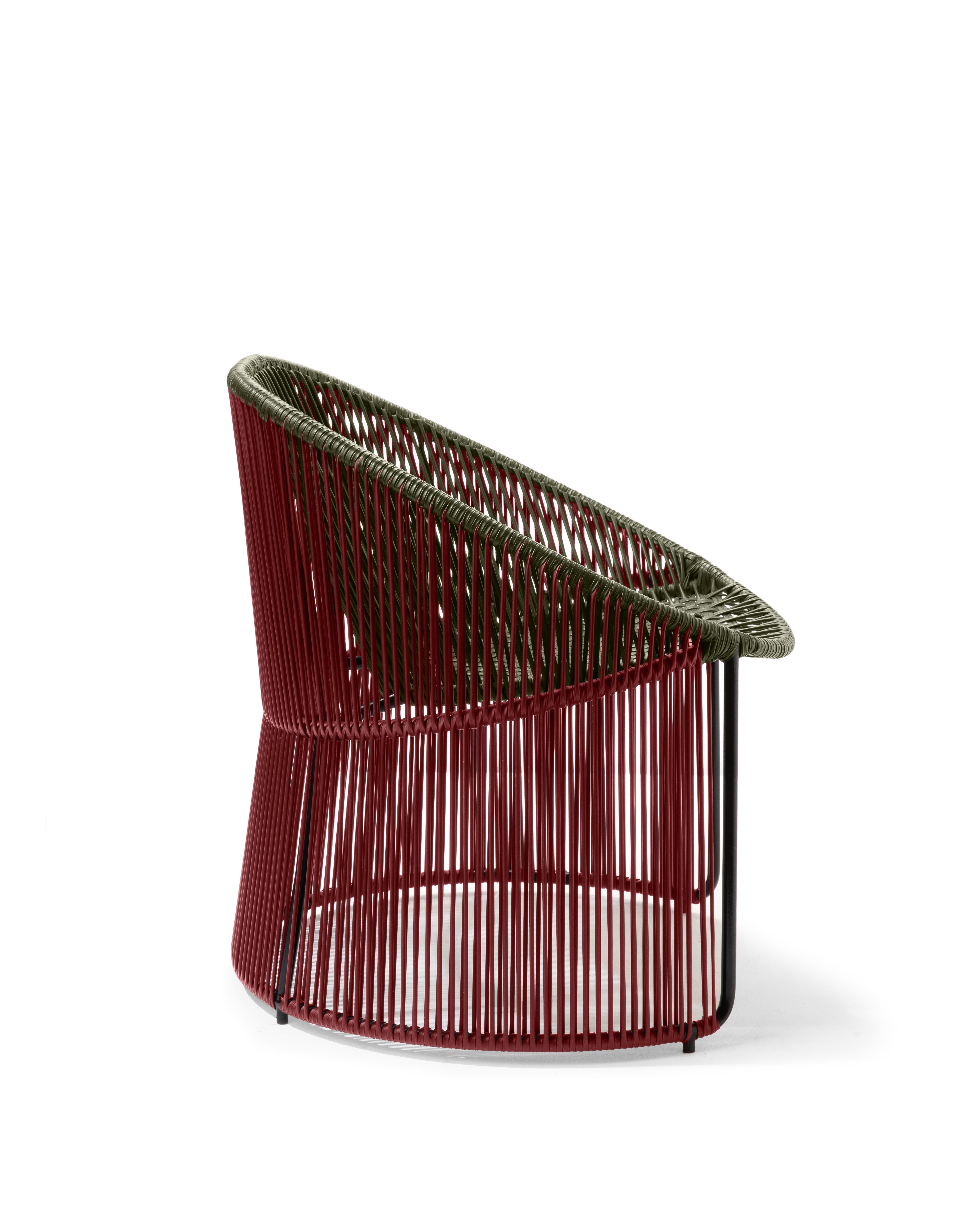 German Olive Cartagenas Lounge Chair by Sebastian Herkner For Sale