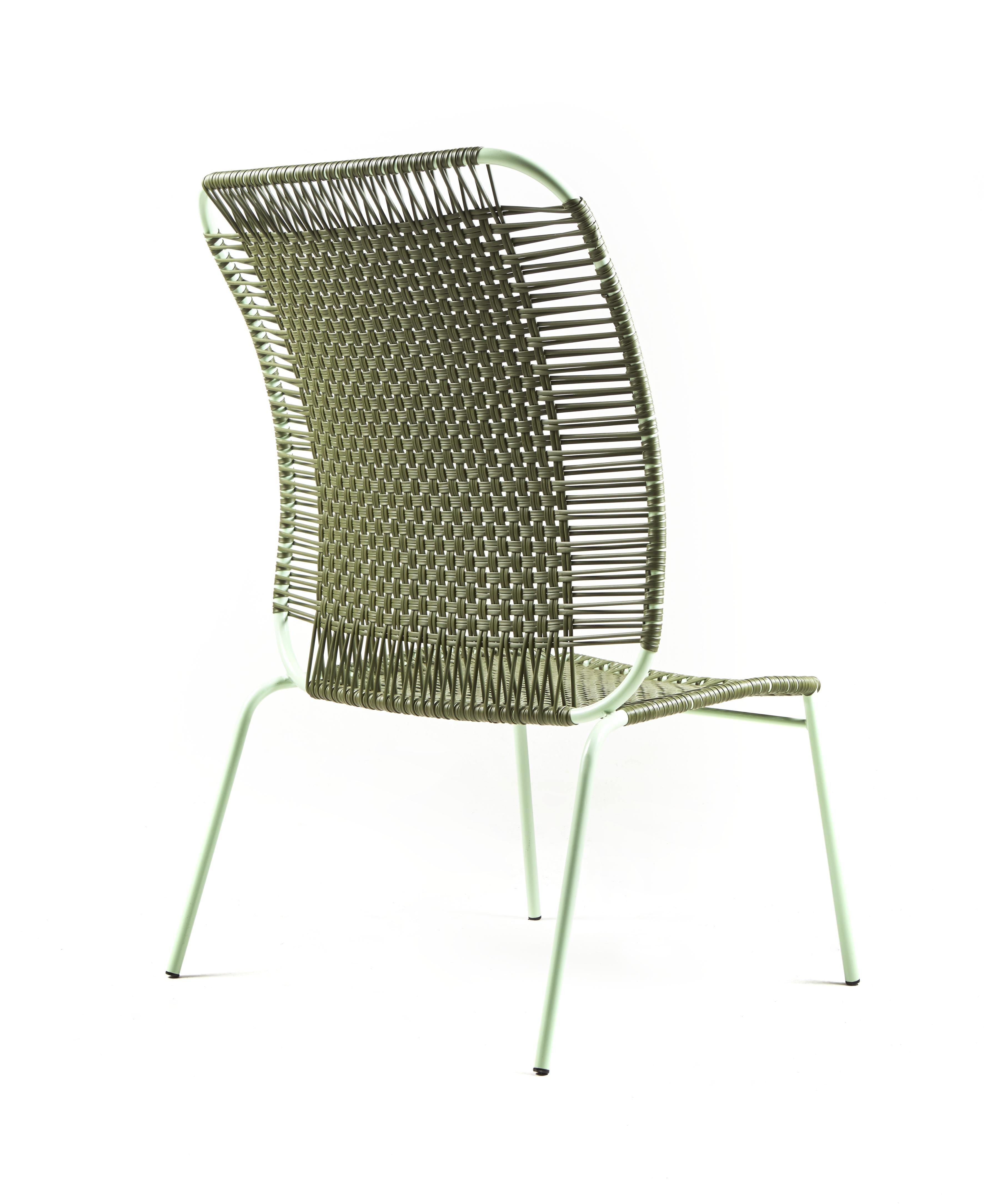 Olive Cielo Lounge High Chair by Sebastian Herkner In New Condition For Sale In Geneve, CH