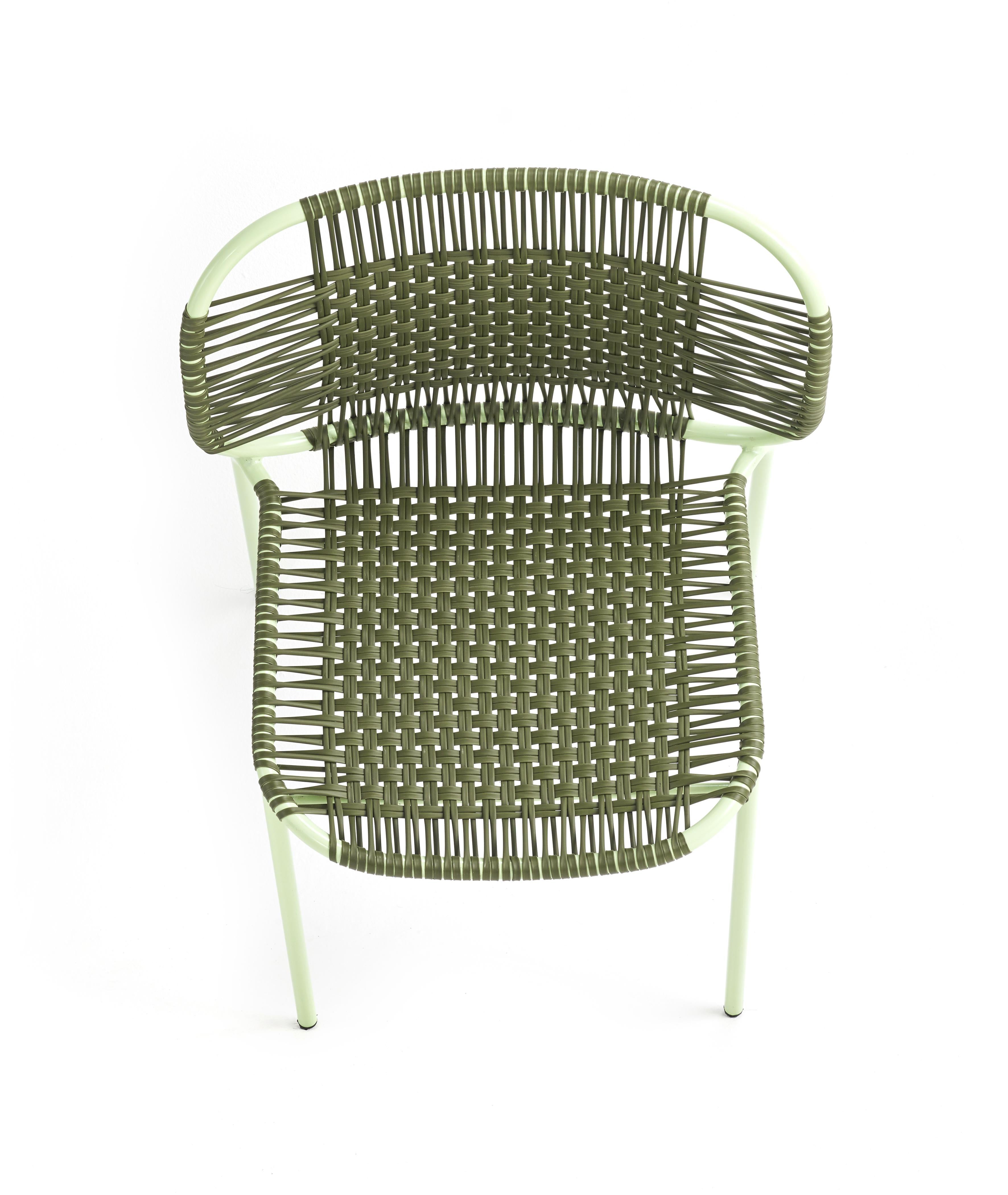 Contemporary Olive Cielo Stacking Chair by Sebastian Herkner For Sale