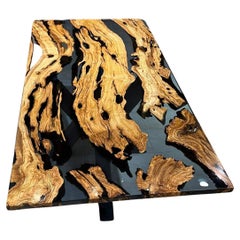 Olive Epoxidharz Fluss Holz Modern Esstisch