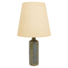 Olive Green and Blue DL/27 table lamp by Linnemann-Schmidt for Palshus, 1960s