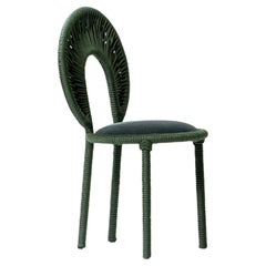 Olive green Black Chair