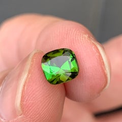 Olive Green Cushion Cut Natural Tourmaline Loose Gemstone for Jewelry