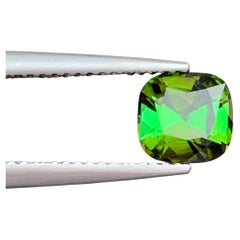 Olive Green Cushion Cut Natural Tourmaline Loose Gemstone for Jewelry