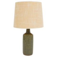 Olive Green DL/30 table lamp by Linnemann-Schmidt for Palshus, 1960s