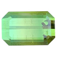 Olive Green Emerald Cut Natural Tourmaline Gemstone for Ring & Pendant Jewellery