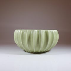 Ciotola in ceramica verde oliva/grigio, Pia Rönndahl Rörstrand, Scandinavian Modern