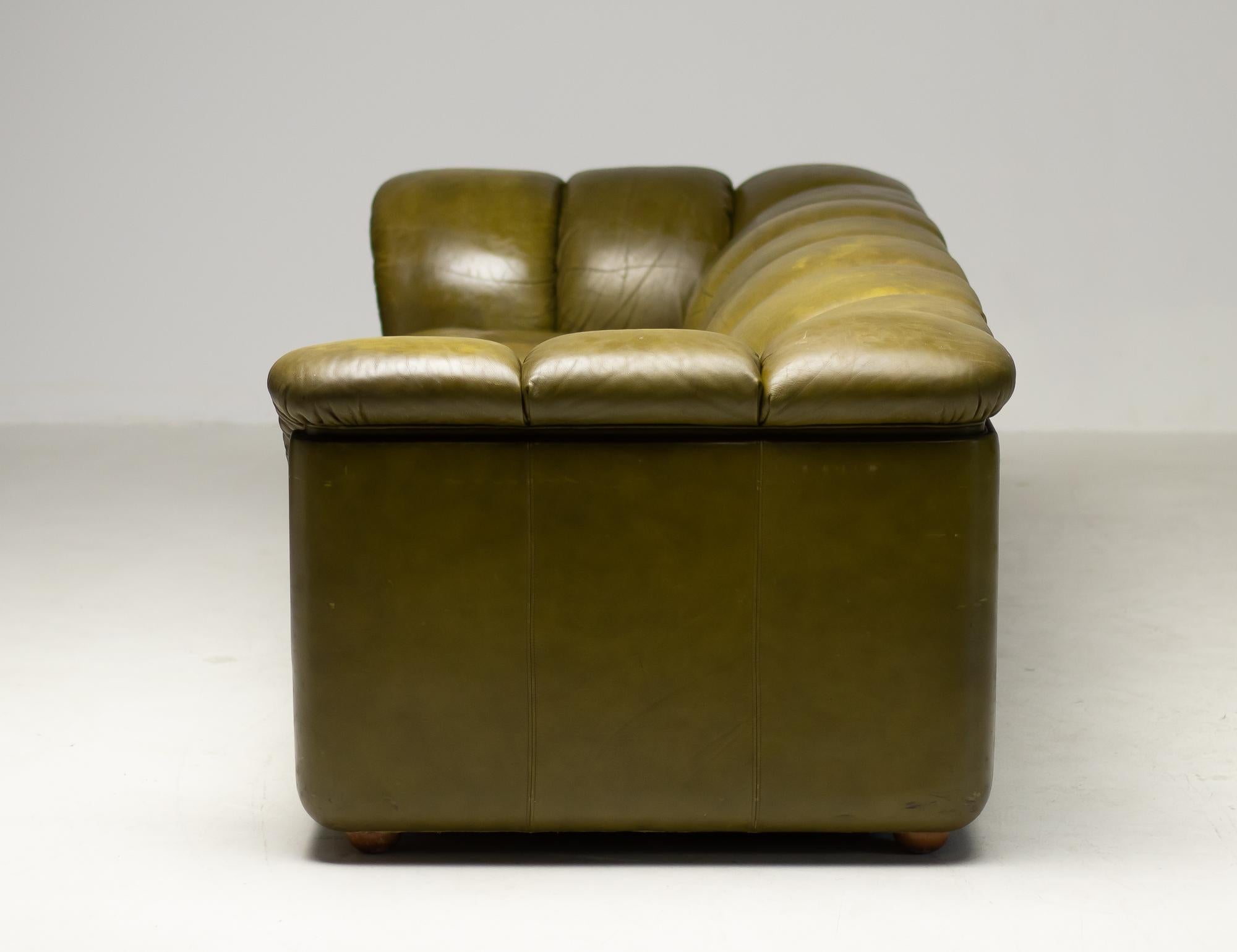 Olive Green Poltrona Frau Sofa 4