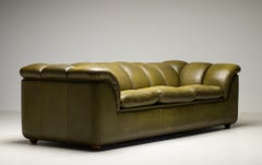 Olive Green Poltrona Frau Sofa