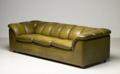 Olive Green Poltrona Frau Sofa