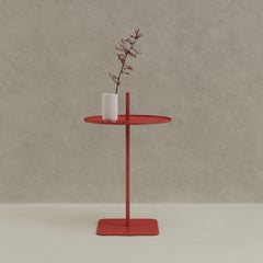 Olive Green Side Table - Modern Round Lily 01 Table by Oitoproducts