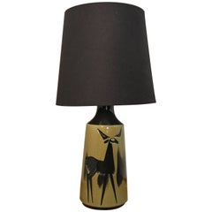 Olive Green Stag Lamp, 1960s, AWF Norway