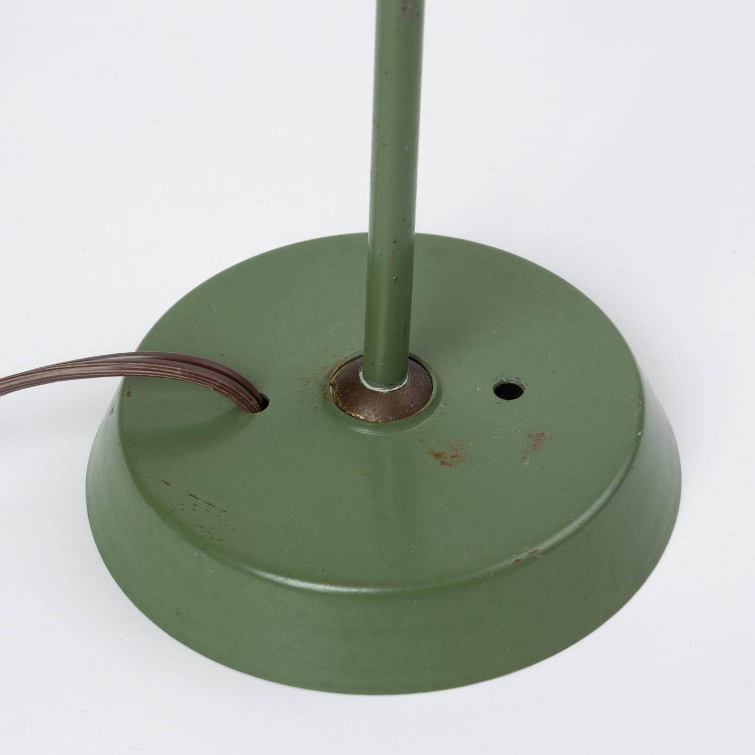 Olive Green Wall Lamp by Gerald Thurston for Lightolier 1