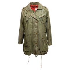 Chaqueta Cargo de Piel Gucci Oliva Talla IT 40