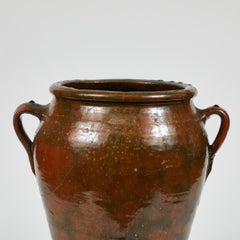 19th Century French Ceramic Olive Jar
