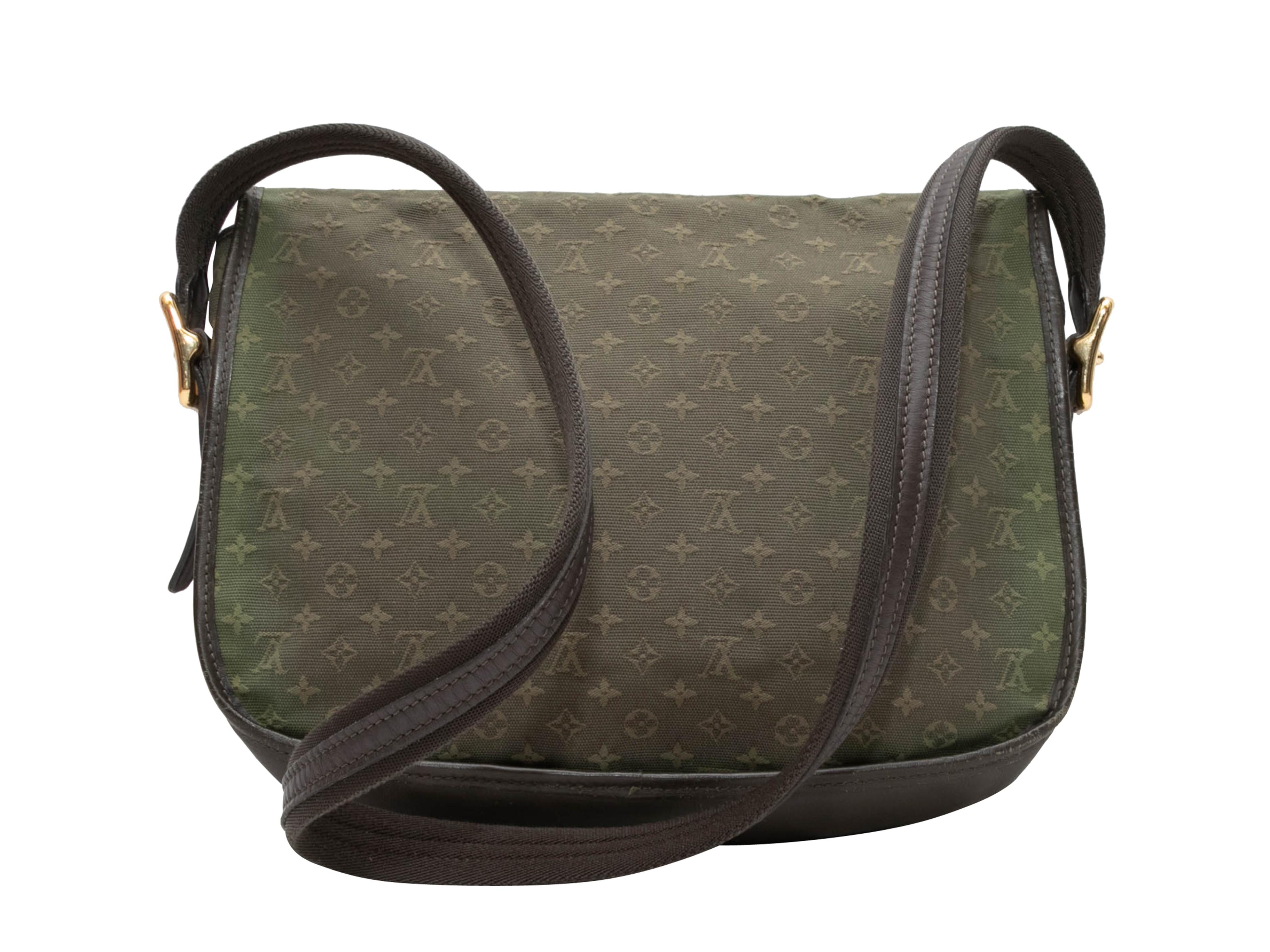 Olive Louis Vuitton Mini Lin Canvas & Leather Crossbody Bag 4
