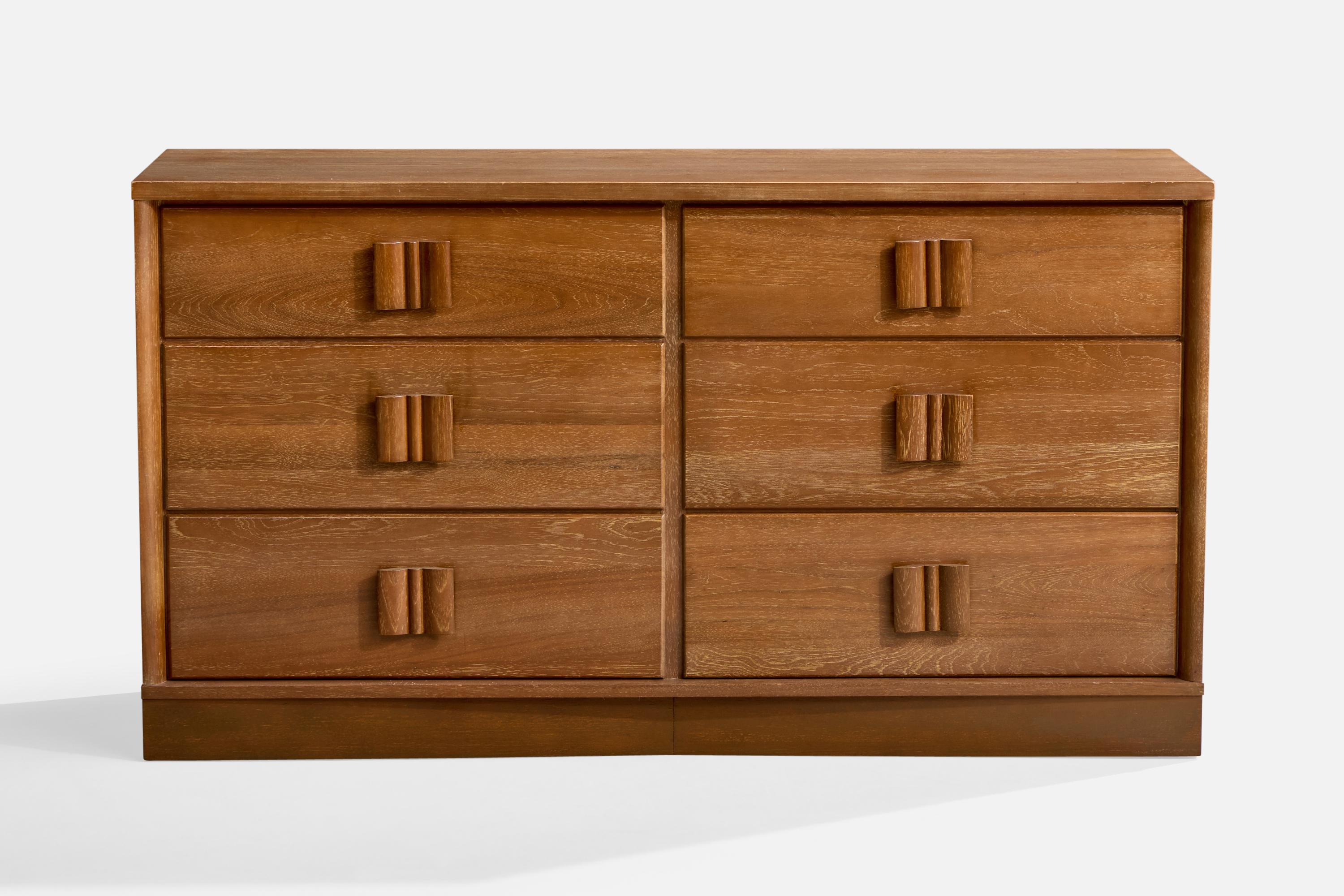 Mid-Century moderno Olive & Myers, Comò, Oak, Stati Uniti, anni '50 in vendita