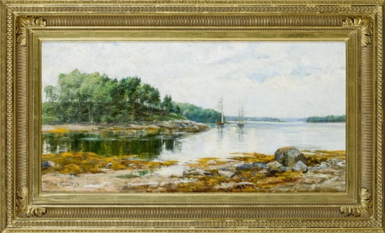Olive Parker Black (1868 - 1948)
Boats Near An Inlet
Oil on canvas
12 x 24 inches
Signed lower left

Provenance:
Shannon's, Milford, Connecticut, April 30, 2009, Lot 224
Private Collection, New York.

Olive Parker Black was born in Cambridge,