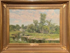 "Paesaggio verdeggiante con ruscello", Olive Parker Black, Barbizon, Artista donna