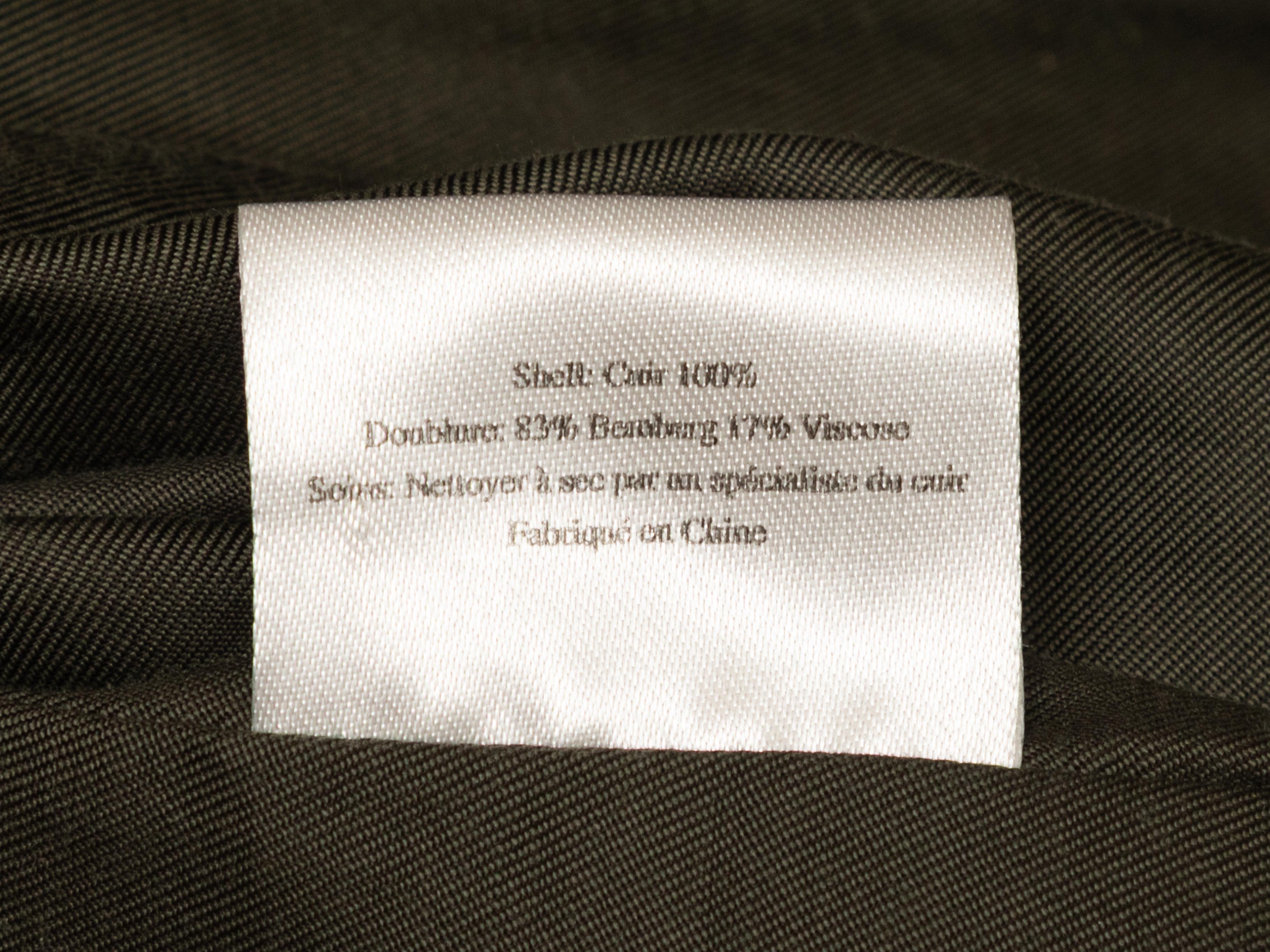 Olive Rodarte für Opening Ceremony Leder-Schnürjacke Größe US S im Angebot 1