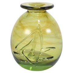 Vintage Olive Stem Vase
