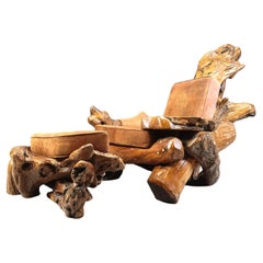 Olive tree root armchair, 1960s