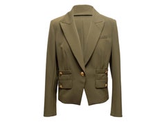 Olive Veronica Beard Single Button Blazer Size US 10
