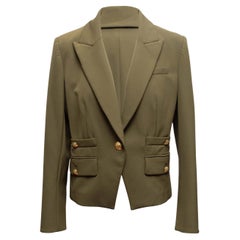 Olive Veronica Beard Single Button Blazer Size US 10