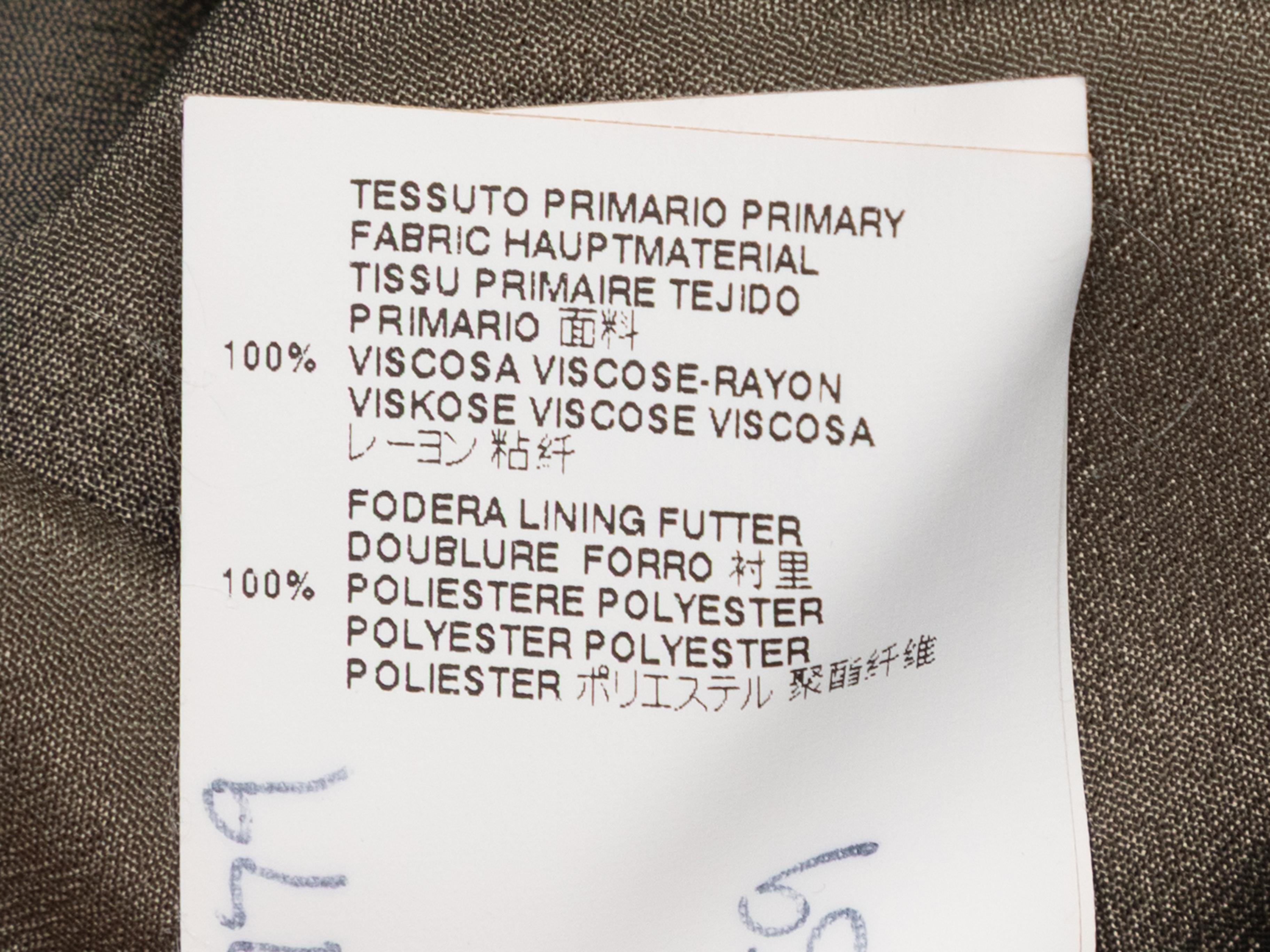 Olivgrünes Vivienne Westwood RED LABEL by VIVIENNE WESTWOOD Langärmeliges Kleid Größe IT 40 Damen im Angebot