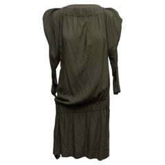 Olive Vivienne Westwood Red Label Long Sleeve Dress Size IT 40