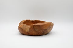 Olive Wood Bowl with Organic, Almost Live Edge, Carved Silhouette