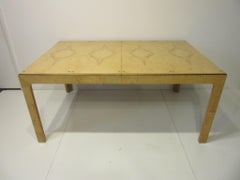 Olive Wood Burl Dining Table Seats 10-12 by Heritage