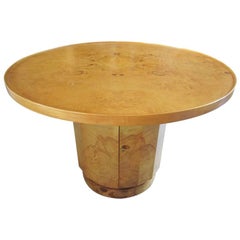 Olive-wood burl table by Edward Wormley for Dunbar