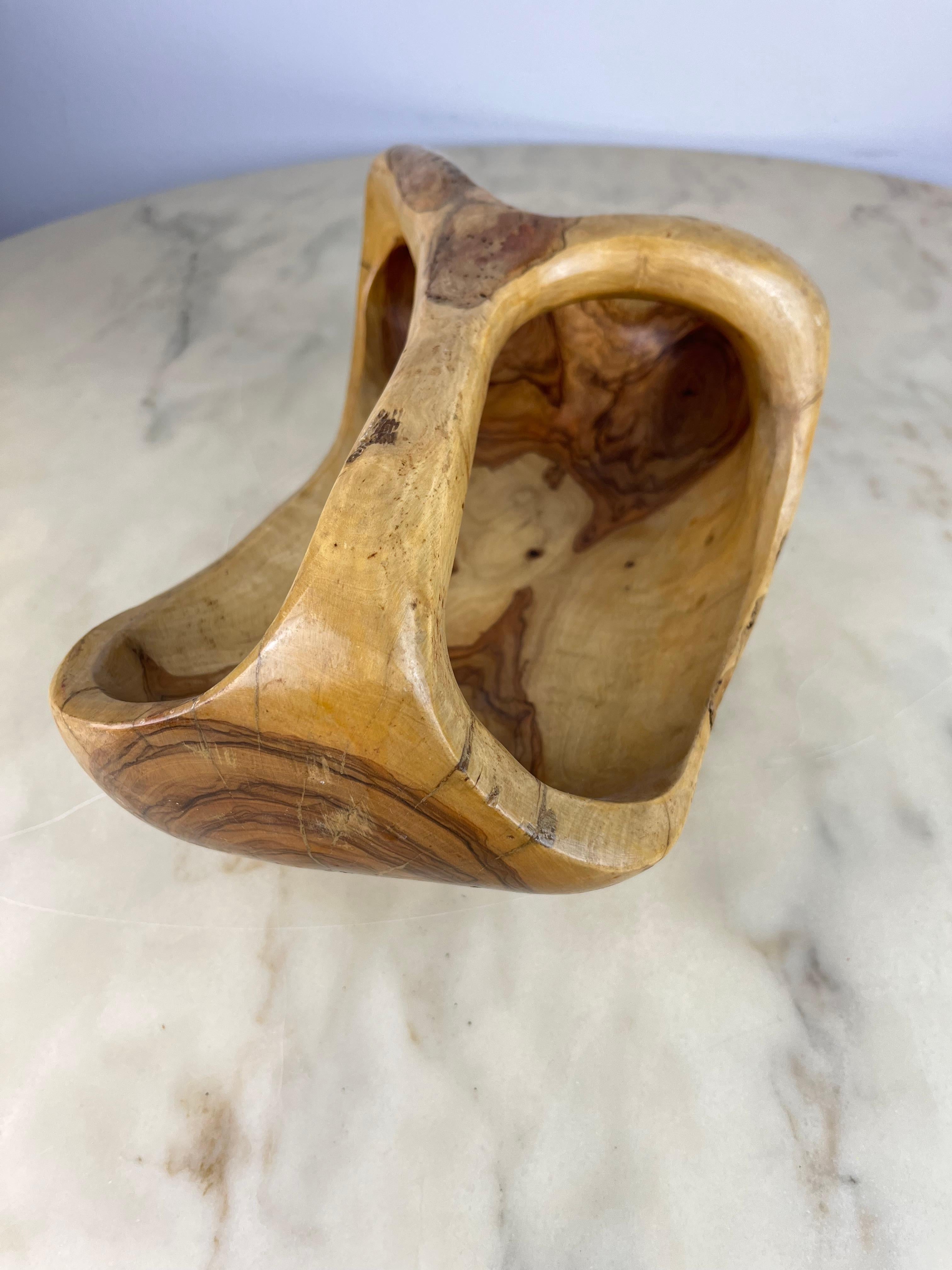 Italian Olive Wood Centrepiece, Italy, 1960s For Sale