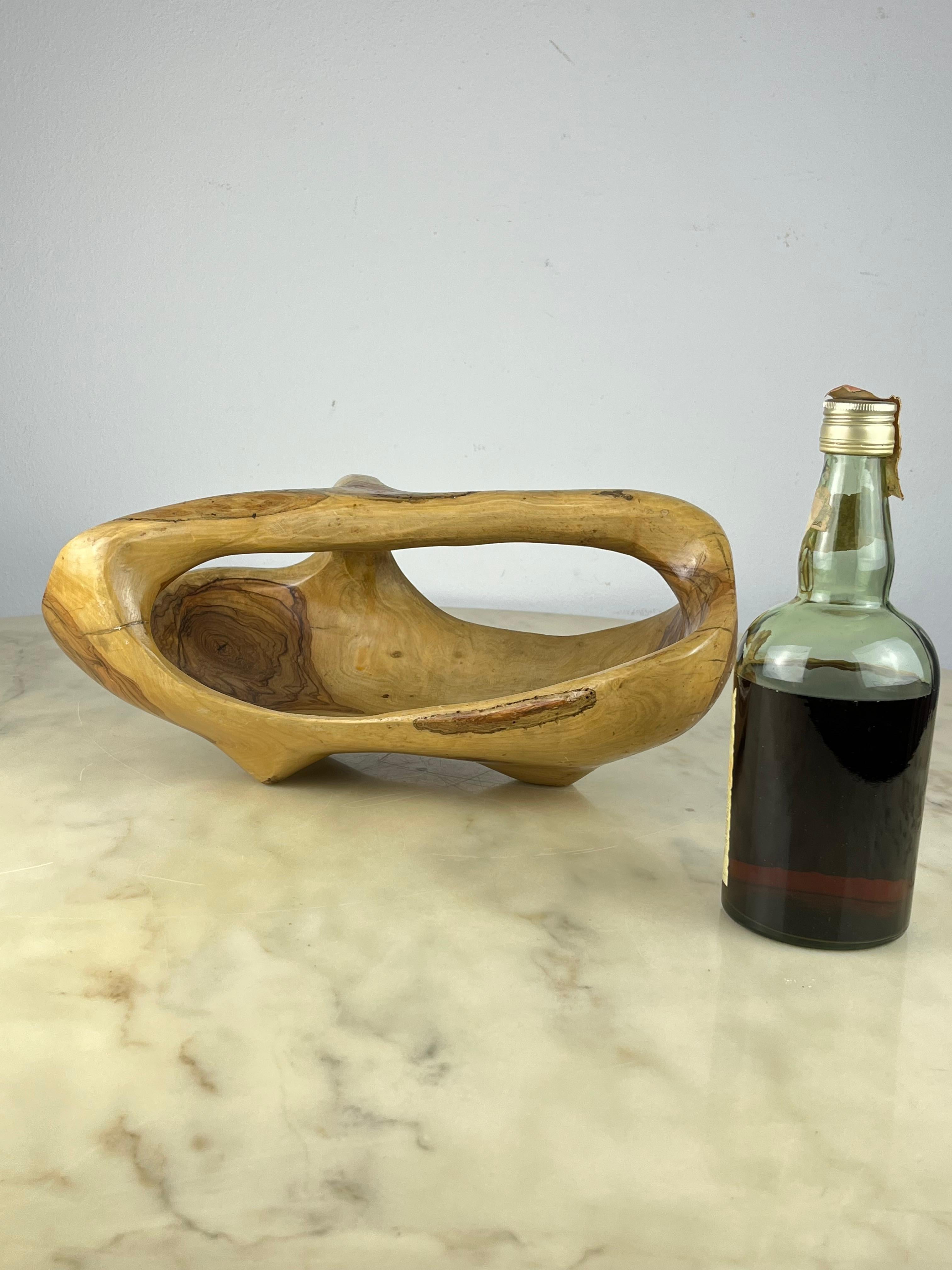 Mid-20th Century Olive Wood Centrepiece, Italy, 1960s For Sale
