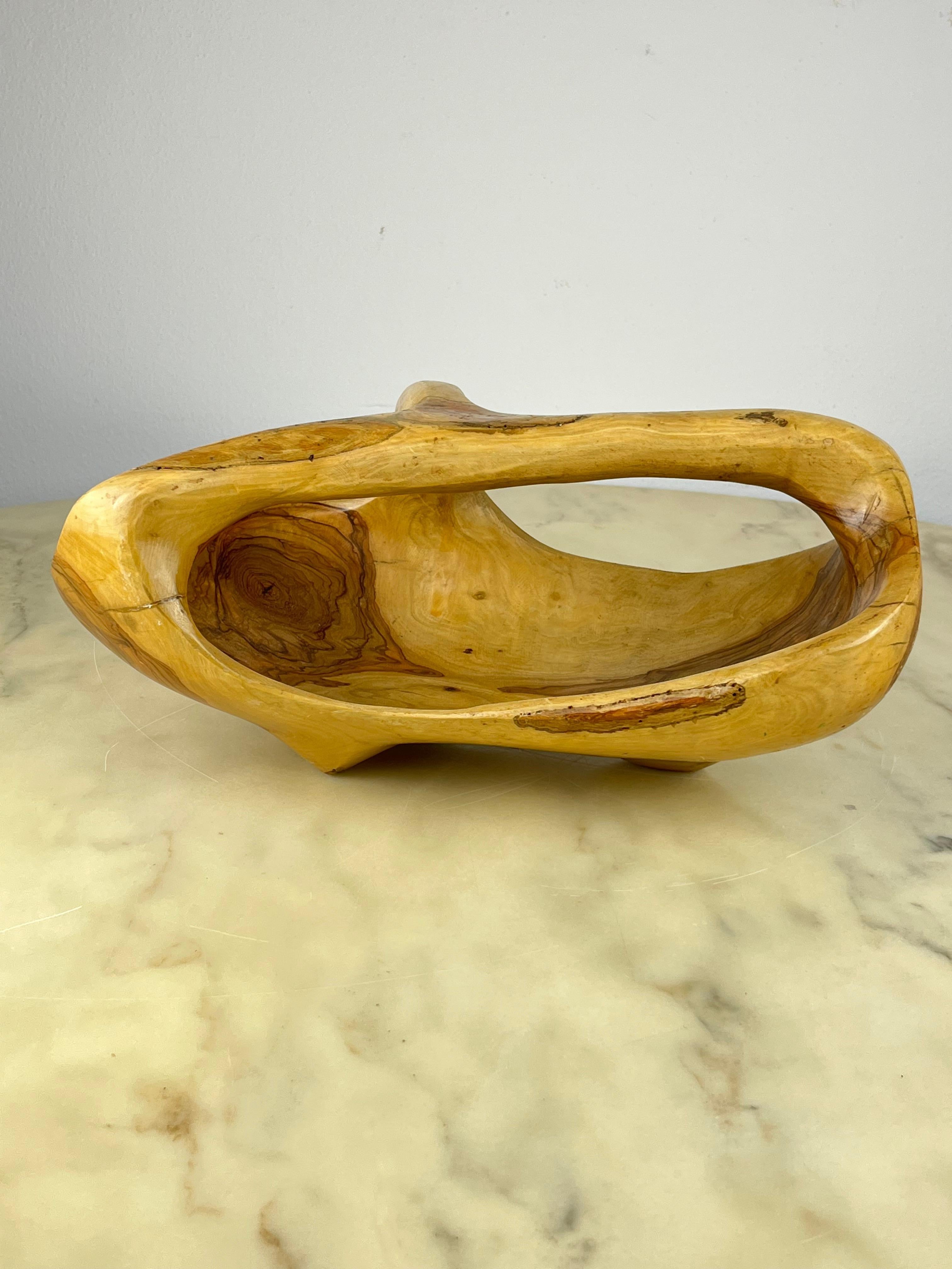 Olive Wood Centrepiece, Italy, 1960s For Sale 1
