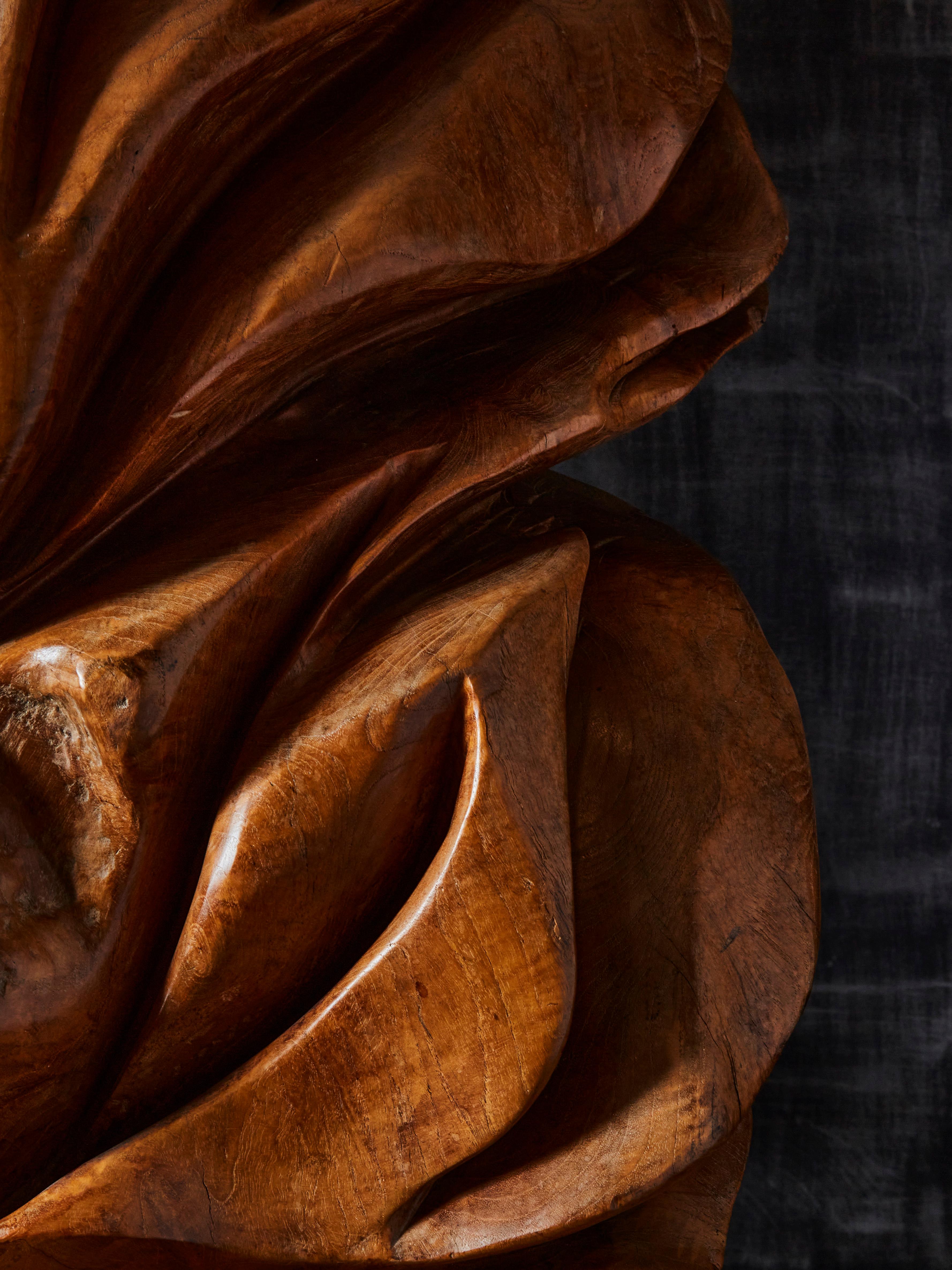 Late 20th Century Olive Wood Sculpture