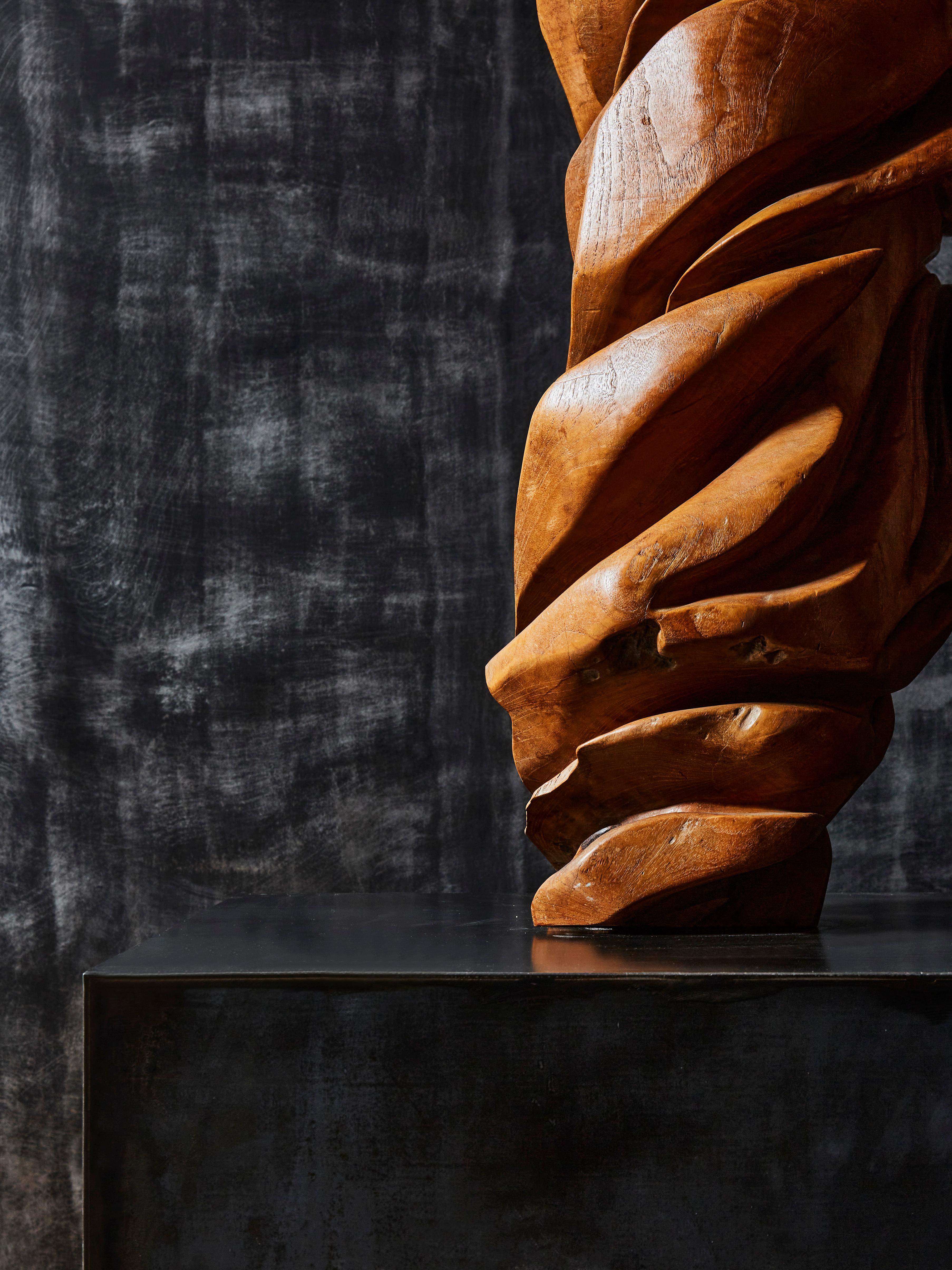 Steel Olive Wood Sculpture