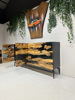 Sideboard aus Olivenholz – Harz Sideboard mit Naturholz