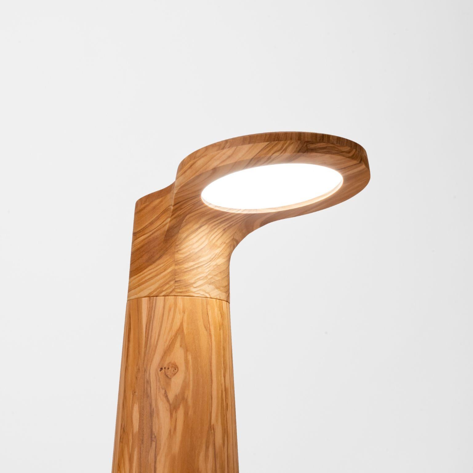 Modern Olive Wood, Studio Light by Isato Prugger For Sale