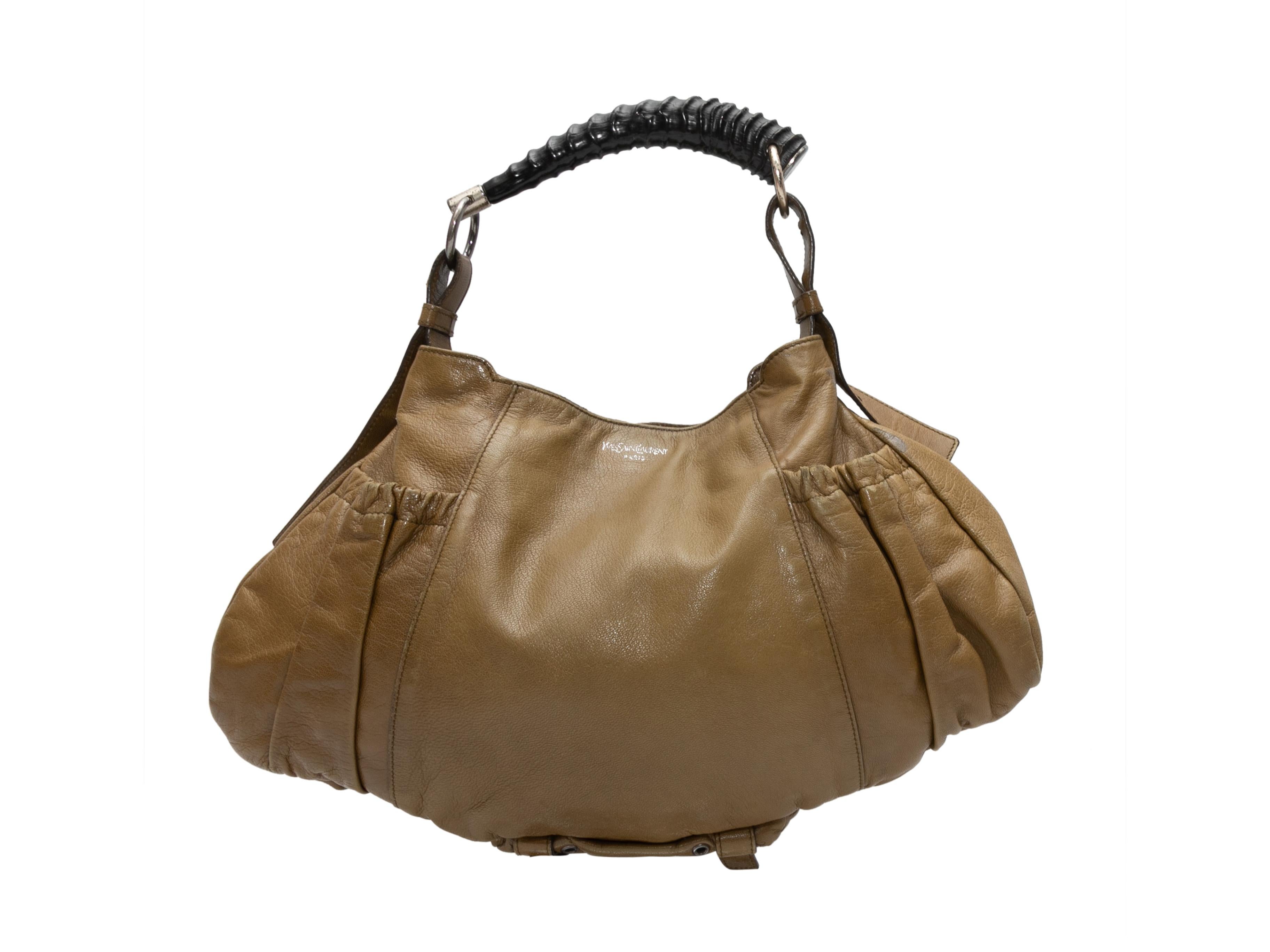 Olive Yves Saint Laurent Mala Mombasa Handbag In Good Condition In New York, NY