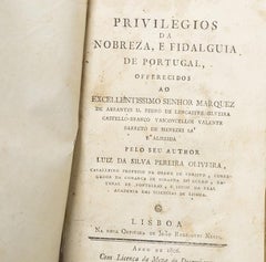 Oliveira; Luiz da Silva Pereira - Privileges of nobility & gentry of Portugal