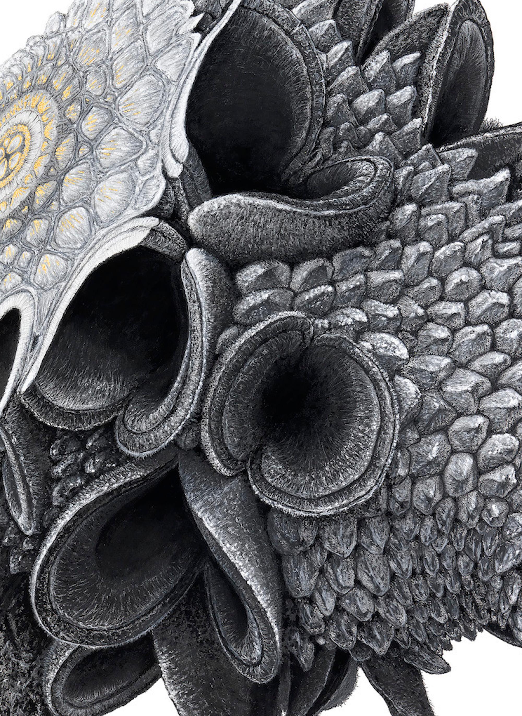 Augmented Meteorite I von Oliver Ashworth-Martin - Pastellzeichnung, Natur, Pflanze im Angebot 4