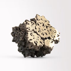 Immortals III by Oliver Ashworth-Martin - Bronze sculpture, natural element gold