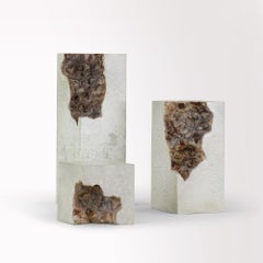 Trazos (Trinidad) de Oliver Ashworth-Martin - Escultura de hormigón, abstracta, flora