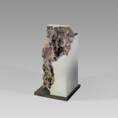 Plateaux V d'Oliver Ashworth-Martin, sculpture en béton, abstrait, nature, graine