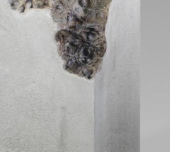 Traces VI by Oliver Ashworth-Martin - Concrete sculpture, abstract, white