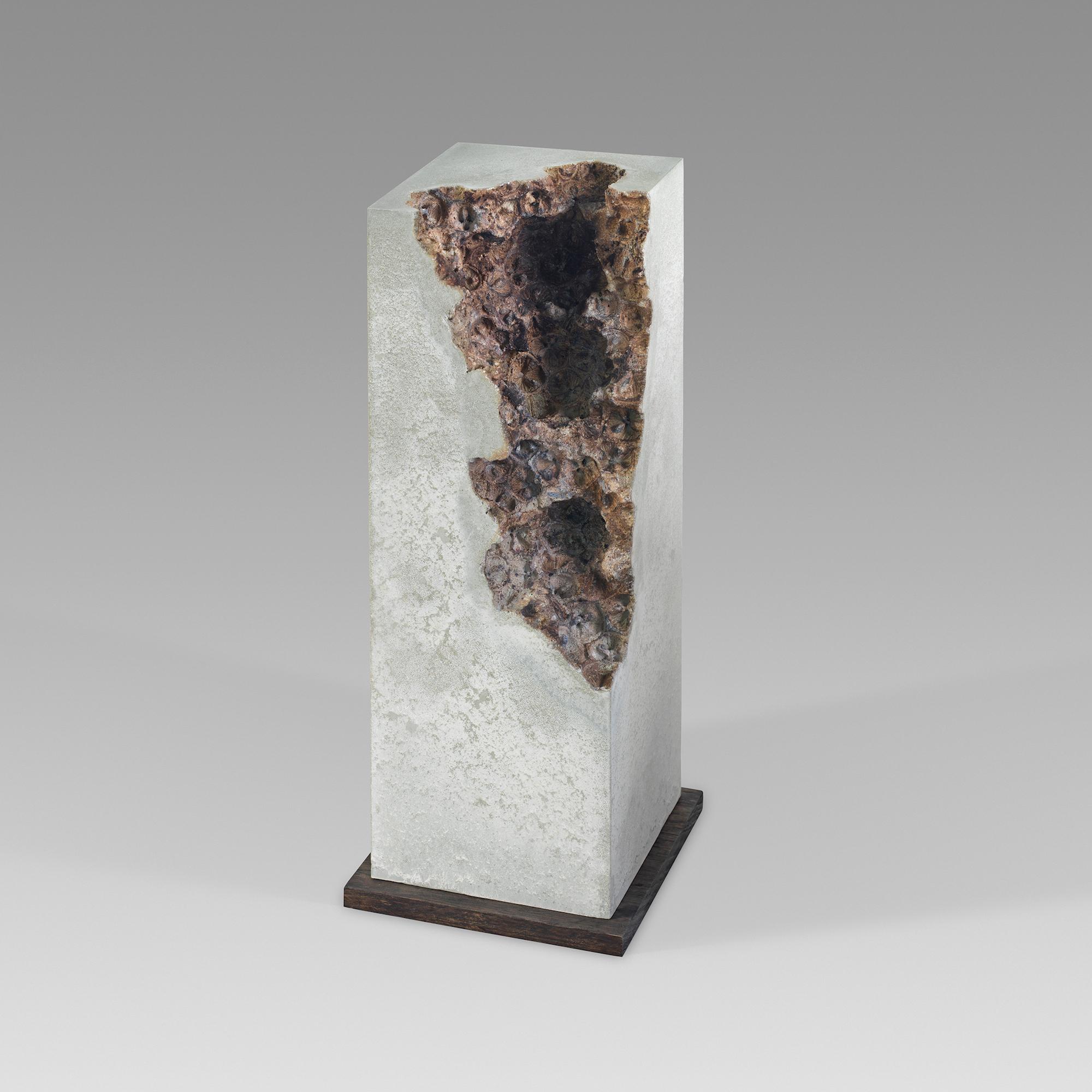 Traces VII is a unique concrete sculpture by contemporary English sculptor Oliver Ashworth-Martin, dimensions are 39 × 13 × 13 cm (15.4 × 5.1 × 5.1 in).
This sculpture is signed by the artist and comes with a certificate of authenticity.