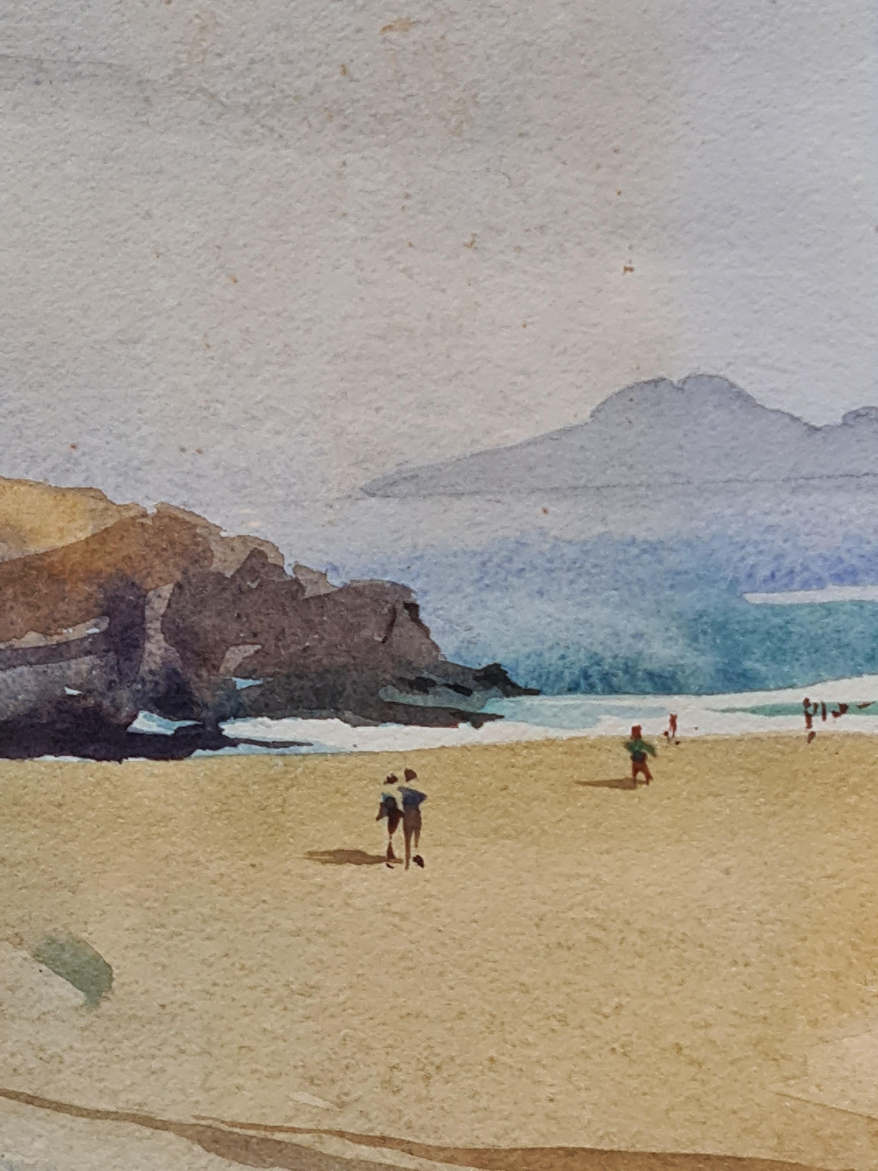 Impressionist Beach Scene, Perranporth, Cornwall For Sale 3